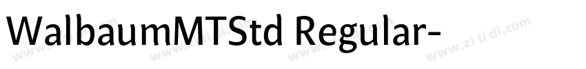 WalbaumMTStd Regular字体转换
